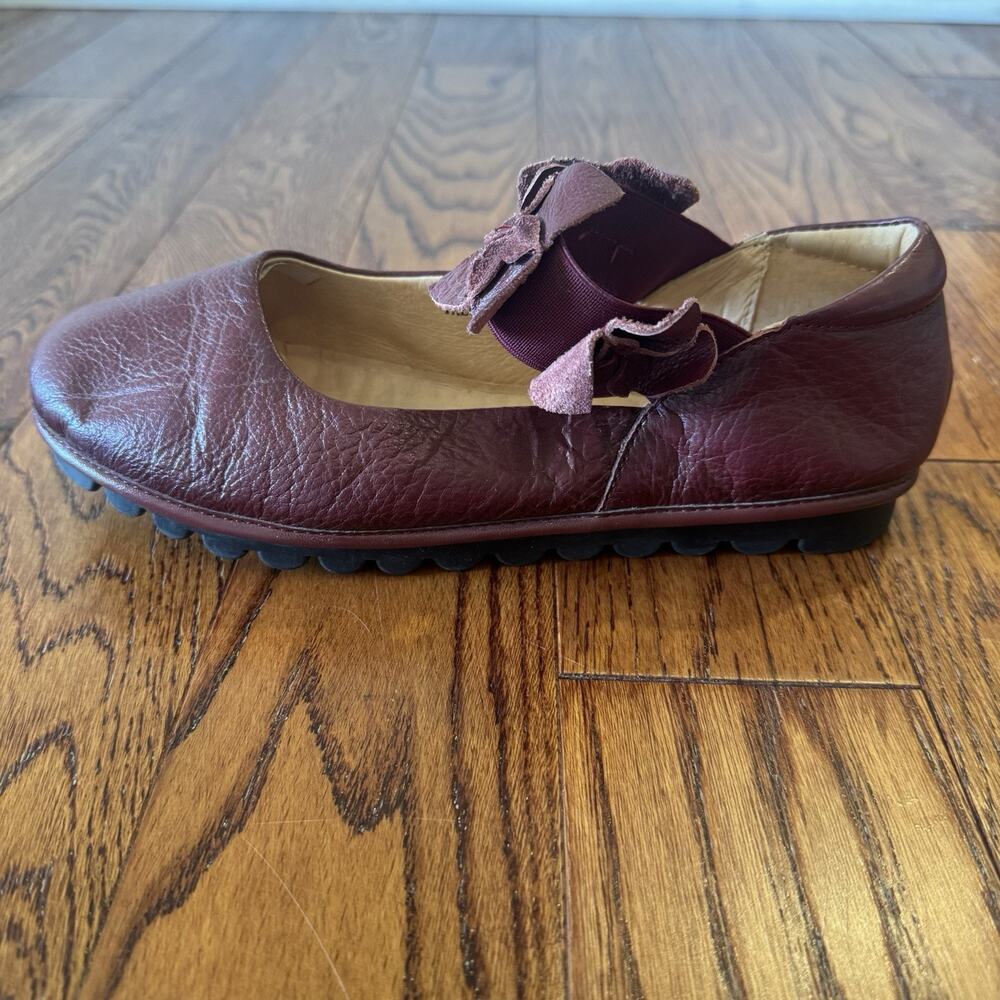 Spring Step L'Artiste Talulla 39 Women's Shoes 8.5 Burgundy Floral Ballet Flats - Picture 4 of 11